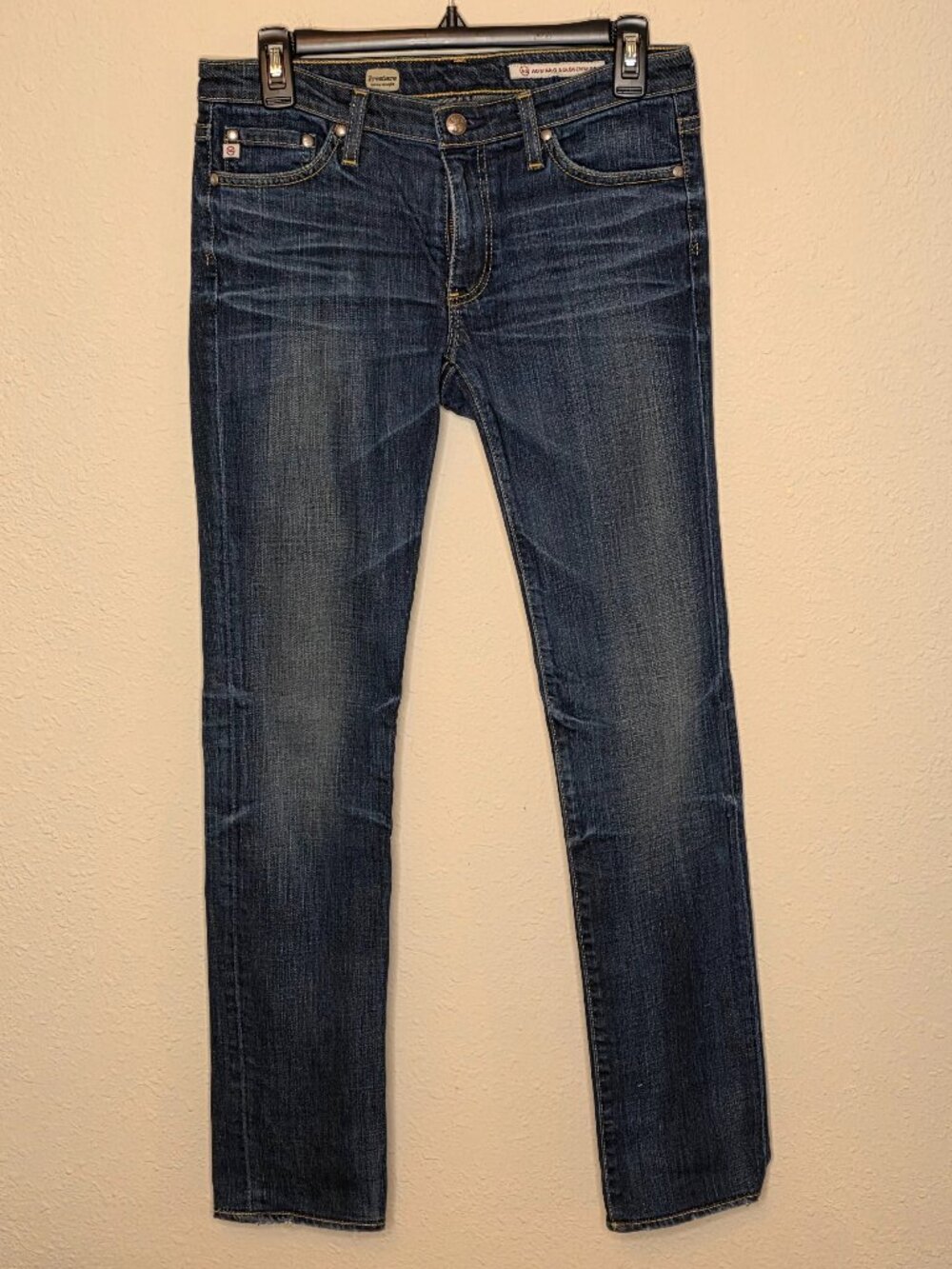 AG Adriano Goldschmied Premium Denim Skinny Straight Jeans | Size 27R